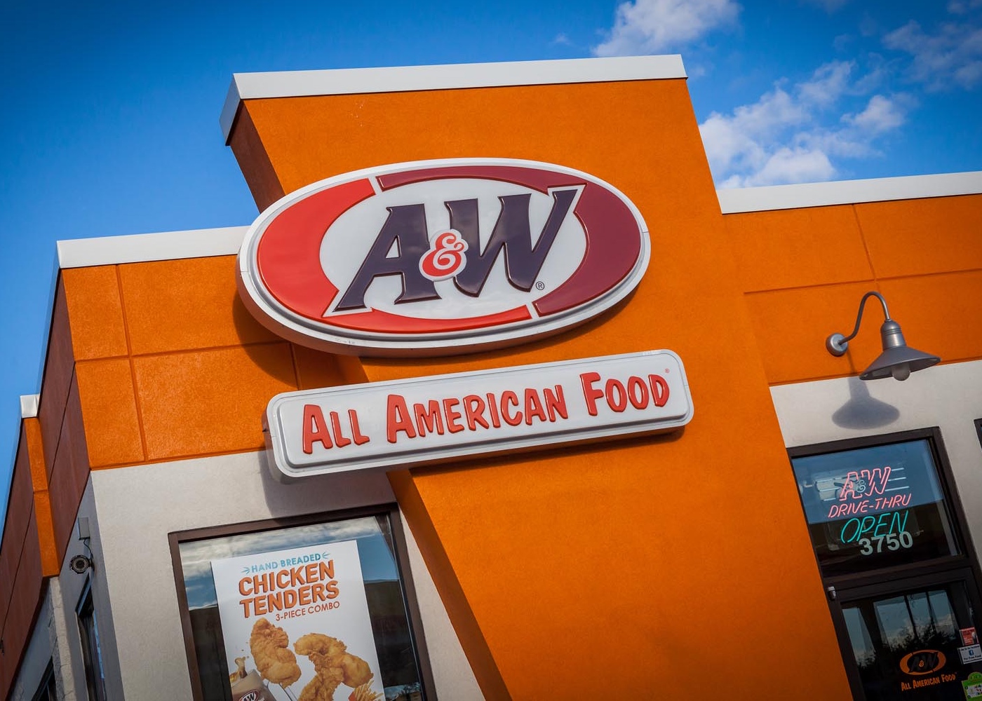 Front of an A&W Restaurant