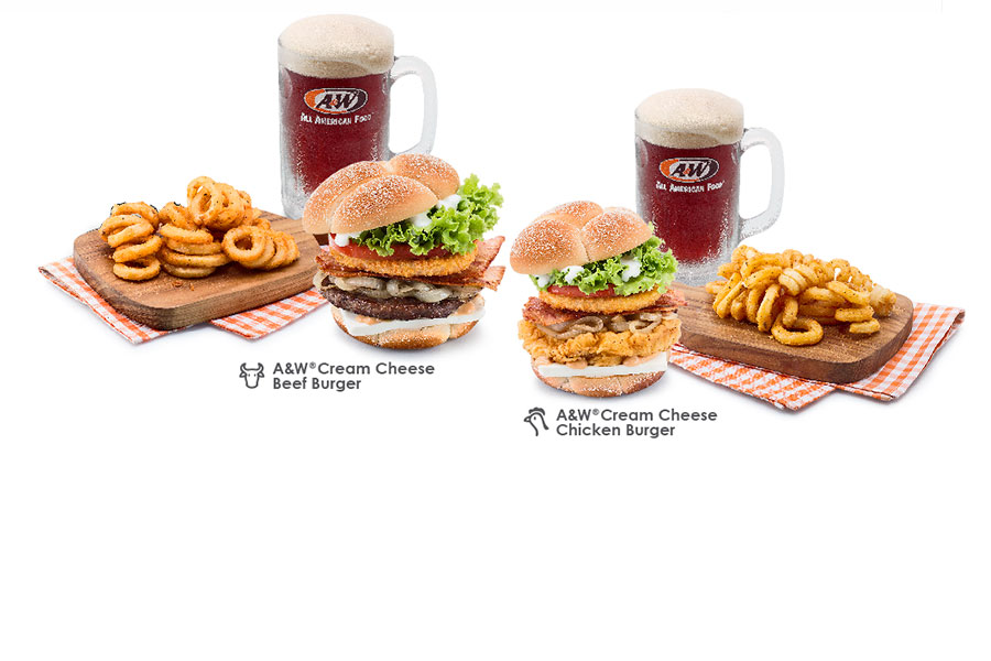 New A&W® Cream Cheese Burgers